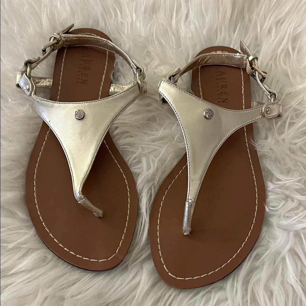 Ralph Lauren Metallic Gold Women's Sandals
